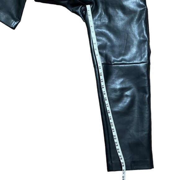 Aritzia Wilfred Ultra High Rise Oracle Faux Leather Pants in Black Women Size 4 - Picture 8 of 12